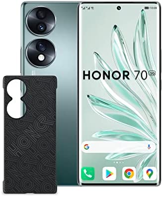 HONOR 70 Telephone Portable + Coque, Smartphone 5G 8+128 Go, Écran 6,67" OLED Incurvé 120 Hz, Triple Caméra 54 Mpx, Android 12, Batterie 4800mAh, Supercharge 66 W, Vert Fiche Technique et Prix au Maroc