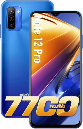 Telephone Portable Pas Cher 64Go + 4Go, Smartphone Android 11 7700mAh Batterie Smartphone Pas Cher, Ecran 6,82Pouces 13MP Caméra, Ulefone Note 12 Pro Telephone Neuf Type-C GSM Debloque 4G Mobile Phone Fiche Technique et Prix au Maroc