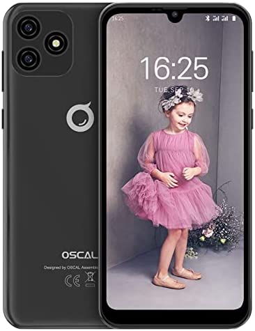 OSCAL Téléphone Portable, C20 Smartphone Android 11 (32 Go ROM/SD-128Go, Écran 6.1" HD Waterdrop, 5MP+2MP, 3380mAh) Téléphone Bon marché débloqué, Dual SIM/3 Emplacements/Face ID/GPS/WiFi/2 Garantie Fiche Technique et Prix au Maroc