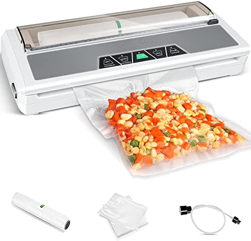 Machine Sous Vide Alimentaire, 80Kpa Machine de Scellage Avec Stockage Rouleaux de Sacs, Machine Sous Vide Alimentaire de Avec Modes sec et Humide pour la Conservation des Aliments. Fiche Technique et Prix au Maroc