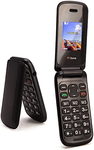 TTfone TT140 Téléphone Portable débloqué (1.77pouces, la cliquenaude Flip Pliant) (Noir) Fiche Technique et Prix au Maroc