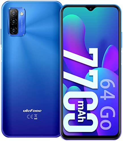 7700 mAh Batterie Note 12P Smartphone Pas Cher 4G(2022), 6.82 HD+ Display, 8 Cœurs, Telephone Portable 64 Go ROM/SD-128 Go, 13MP+2MP Caméra,Téléphone Portable 4G Pas Cher Bleu Fiche Technique et Prix au Maroc