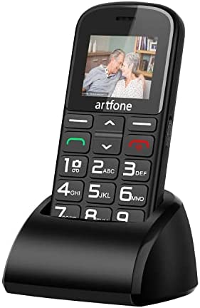artfone GSM Téléphone Portable Senior Débloqué avec Grosses Touches | Telephone Mobile Senior Dual SIM et Bouton SOS | Radio | FM Box Speaker | 1400mAh | Lampe de Poche | Station de Recharge et Caméra Fiche Technique et Prix au Maroc