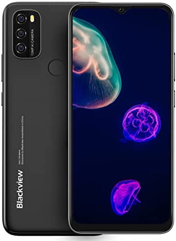 Blackview A70 Pro (2022), Android 11 Téléphones Portable, Ecran 6,5 Pouces, 4Go + 32Go Smartphone Débloqué 4G, Quad Caméra Arrière 13MP+5MP, Batterie 5380mAh, Dual SIM,Fingerprint Noir Fiche Technique et Prix au Maroc
