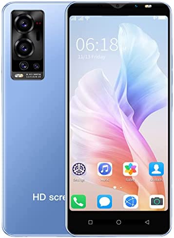 无 3G Telephone Portable débloqué, 4Go /128 Go ROM,1Go RAM, Android OS, 4.7 Pouces Smartphone Pas Cher, Double SIM+Double caméra, 2500mAh Téléphone Portable,WiFi/GPS/Bluetooth (A18-Blue) Fiche Technique et Prix au Maroc