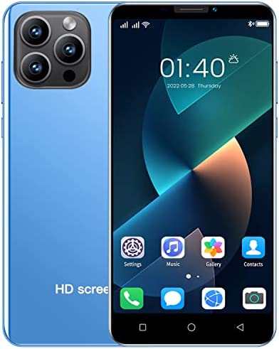 MsMga Smartphone Bon marché et agréable, écran IPS de 4,7 Pouces, téléphone Mobile Android débloqué, Double caméra SIM, 4 Go de ROM (évolutif jusqu'à 128 Go) (ip13mini-Blue) Fiche Technique et Prix au Maroc
