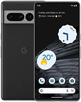 Google Pixel 7 Pro – Smartphone Android 5G débloqué avec téléobjectif, Objectif Grand Angle et 24 Heures d'autonomie – 128GB – Noir Volcanique Fiche Technique et Prix au Maroc