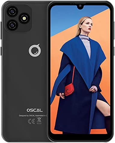 Smartphone Pas Cher, OSCAL C20 Telephone Portable Android 11 (32Go ROM/SD-128Go Quad-core, Ecran Waterdrop 6.1"+HD, 3380mAh, 3G Dual SIM) Smartphone debloque, 3 Slots/Face ID-GPS/WiFi/2Ans de Garantie Fiche Technique et Prix au Maroc