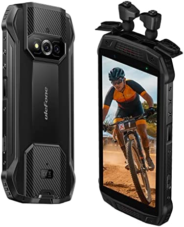 Ulefone Smartphone Incassable 4G, Armor 15 Android 12 Wireless Earphones intégrés 6Go+128Go 6600mAh 5.45 Pouces Telephone Portable Incassable Débloqué, NFC/Face ID(Noir) Fiche Technique et Prix au Maroc