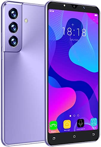 无 3G Telephone Portable débloqué, 4Go /128 Go ROM,1Go RAM, Android OS, 4.5 Pouces Smartphone Pas Cher, Double SIM+Double caméra, 2000mAh Téléphone Portable,WiFi/GPS/Bluetooth (S21-Purple) Fiche Technique et Prix au Maroc