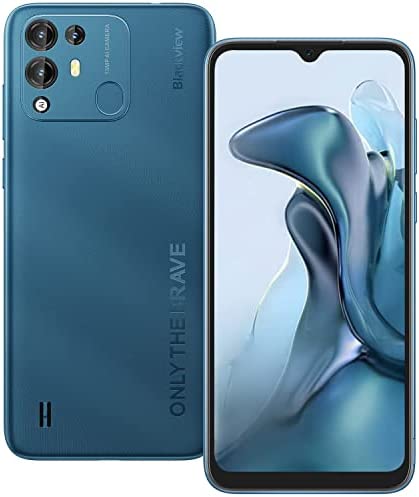 Blackview A55 Pro Telephone Portable, Écran 6,53" HD+, 7GO+64GO/SD-1TO, 4780mAh, Android 11 Smartphone Pas Cher 4G, Caméra 13MP+5MP/3 Slot-Dual SIM 4G+5G WiFi/Face ID/Fingerprint/2Ans de Garantie Fiche Technique et Prix au Maroc