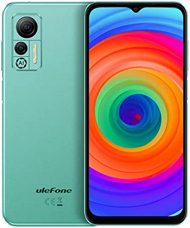 Ulefone 4G Téléphone Portable Android 12 Note 14(64Go), Emplacement pour 3 Cartes, 4Go+64Go, Smartphone Débloqué Dual SIM, 6,52'' HD+, 13MP+5MP, Batterie 4500mAh, Déverrouillage du Visage GPS Vert Fiche Technique et Prix au Maroc