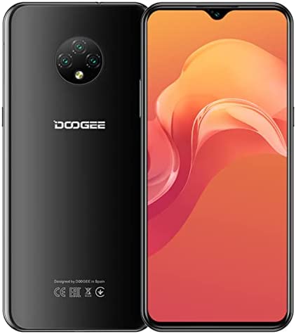 DOOGEE 4G Smartphone X95, 3Go+16Go(Extension 256Go), 6.52’’ HD+ Waterdrop, Batterie 4350mAh 10W Charge Rapide, 13MP Tripler Caméra, Android 10 Telephone Debloqué, GPS, Reconnaissance de Visage Noir Fiche Technique et Prix au Maroc