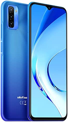 Ulefone Téléphone Portable Note 12, 4Go+128Go, Batterie 7700mAh Dual SIM 4G Smartphone Debloqué,Écran HD+ 6,82'', Fente pour 3 Cartes, Android 11, Triple Caméra 13MP,Déverrouillage du Visage Bleu Fiche Technique et Prix au Maroc