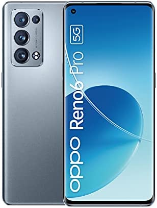 OPPO Reno 6 Pro - Smartphone 5G Débloqué, 12 Go RAM + 256 Go, Ecran AMOLED 90Hz 6,55", Snapdragon 870, Caméra Sony 50 MP, Mode 108 MP, Charge Ultra Rapide 100% en 31 mins, 4500 mAh, Gris [version FR] Fiche Technique et Prix au Maroc