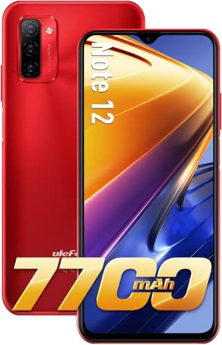 Ulefone Telephone Portable Pas Cher 7700mAh, 128Go + 4Go Note 12 Smartphone Android 11 Smartphone Pas Cher Debloque 6,82Pouces, 13MP AI Caméras, Dual Nano SIM + TF OTG Type-C Mobile Phone GSM Fiche Technique et Prix au Maroc