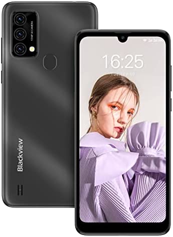 Telephone Portable Débloqué 4G, Blackview A50 Smartphone Pas cher Android 11, 3Go + 64Go/SD-1To, Écran 6.09"HD+IPS, 13MP+5MP, 4280mAh, Smartphone Double SIM, 3 Slots/Face ID/Fingerprint/2 Ans Garantie Fiche Technique et Prix au Maroc