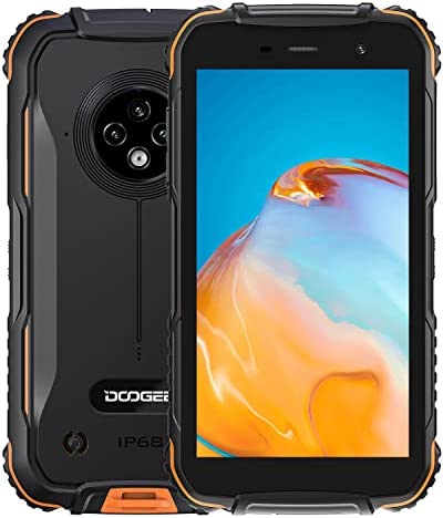DOOGEE Telephone Portable Incassable, S35T 5.0” HD+ 4350mAh, 3Go+64Go, Caméra avec IA - 13 MP, Bluetooth 5.0, Dual SIM 4G, Android 11 Smartphone Débloqué Antichoc/étanche/NFC/ - Orange Fiche Technique et Prix au Maroc