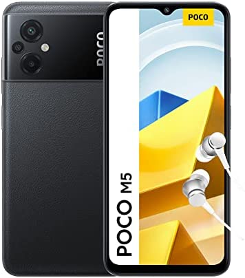 Xiaomi POCO M5 - Smartphone 4+128GB, écran 6.58" 90Hz FullHD+, MediaTek Helio G99, Triple caméra 50MP, 5000mAh, NFC, Noir (EU Version + 2 Ans de Garantie) Fiche Technique et Prix au Maroc