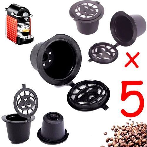 5 Capsules Rechargeables pour Machine à Café Nespresso
 Fiche Technique et Prix au Maroc