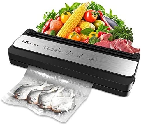 Machine à sceller sous vide par KECOOLKE Système d'étanchéité automatique sous vide pour la conservation des aliments et sous vide avec kit de démarrage Design compact Testé en laboratoire Modes Fiche Technique et Prix au Maroc