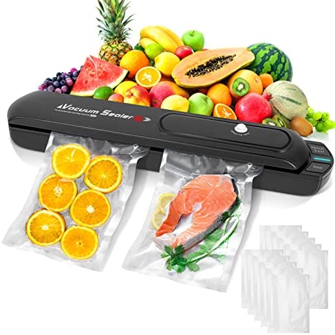 Machine Sous Vide Alimentaire, Xakay Machine à Emballer Sous Vide pour Aliments Secs et Humides, Machine Mise Sous Vide Alimentaire, Appareil de Mise Sous Vide Inclus 10Pcs Sac Sous Vide Alimentaire Fiche Technique et Prix au Maroc