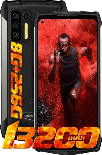 Ulefone Power Armor 13 Téléphone Portable Incassable Débloqué, 13200mAh, 256Go + 8Go, Télémétrie Infrarouge, Android 11 Smartphone Incassable 48MP Caméra, Helio G95 Octa-Core, GSM 6,8Pouce, NFC Type-C Fiche Technique et Prix au Maroc