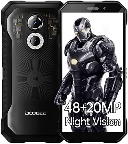 DOOGEE S61 Pro (2022) Telephone Portable Incassable 6Go+128Go/512Go, 48MP+20MP Vision Nocturne, Android 12 Smartphone Débloqué, Écran 6.0", 5180mAh Smartphone Incassable, IP68/69K/4G Dual SIM/NFC Fiche Technique et Prix au Maroc