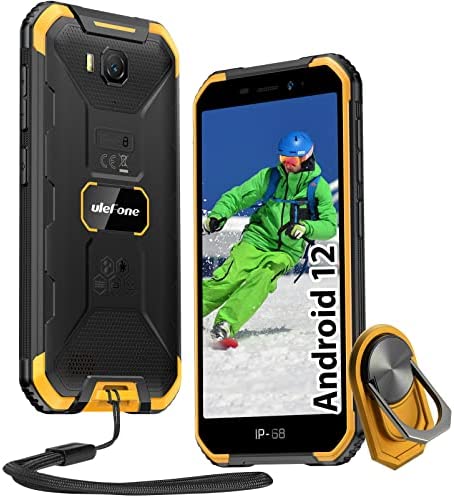 Ulefone Armor X6 Pro Téléphone Incassable, Telephone Portable Pas Cher 4G (2022), Android 12, IP68 Étanche Antichoc 32Go/SD-128Go+4Go, 13MP+5MP, 4000mAh, Écran 5.0", Dual SIM/Face ID/NFC-Orange Fiche Technique et Prix au Maroc