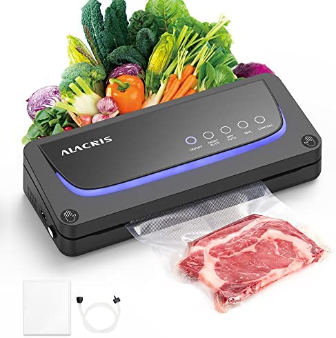 ALACRIS Appareil de mise sous vide 5 en 1 pour aliments 8 x frais, emballage sous vide LED… Fiche Technique et Prix au Maroc
