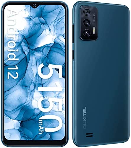 OUKITEL C31 Téléphone Portable Pas Cher, Écran 6.52'' HD+ Smartphone Débloqué, Batterie 5150mAh, 13MP + 5MP Caméra, 3GO RAM(SD256GO), Android 12 Smartphone, Dual SIM 4G +5G WiFi Telephone, Face ID/GPS Fiche Technique et Prix au Maroc