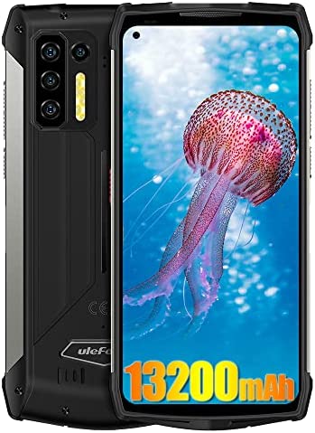 Ulefone Power Armor 13 Smartphone Robuste - Helio G95 Octa Core 8GB RAM + 256GB ROM Telephone Portable Incassable, 13200mAh, FHD+ 6.81", 48MP Android 11 IP68 Telephone Portable Débloqué, sans Fil NFC Fiche Technique et Prix au Maroc