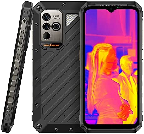 Ulefone Power Armor 18T 5G Smartphone Portable Incassable, MTK Dimensity 900 17Go+256Go, Android 12 Téléphone Débloqué 5G, 108MP+Caméra d'imagerie Thermique, 6.58" FHD+, 9600mAh Smartphone Etanche Fiche Technique et Prix au Maroc