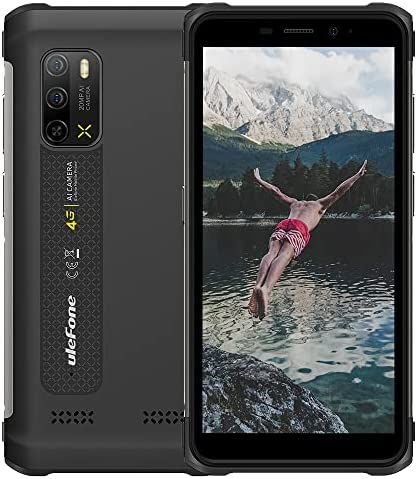 Ulefone Armor X10 Pro Smartphone Portable Incassable, Android 11 Téléphone Débloqué 4G, 4Go+64Go, Batterie 5180mAh, Octa-Core, 20MP+5MP, 5.45" Smartphone Etanche, GPS/NFC/Face ID/FM/OTG, Noir Fiche Technique et Prix au Maroc