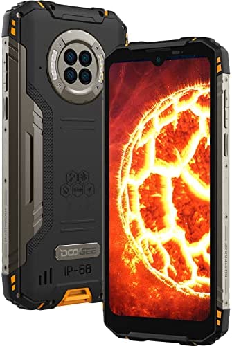 DOOGEE Telephone Portable Incassable, S96GT 8Go+256Go, 48MP AI Quad Caméra&32MP Caméra Frontale,6.22" HD+ Ecran, 6350mAh/24W, Android 12, NFC/GPS/Face ID- Orange Fiche Technique et Prix au Maroc