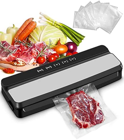 Machine Sous Vide pour Aliments Secs et Humides - Machine Sous Vide Automatique, Appareil de Mise Sous Vide la Cuisine et la Conservation, Inclus 30 Pcs Sac Sous Vide Alimentaire Fiche Technique et Prix au Maroc