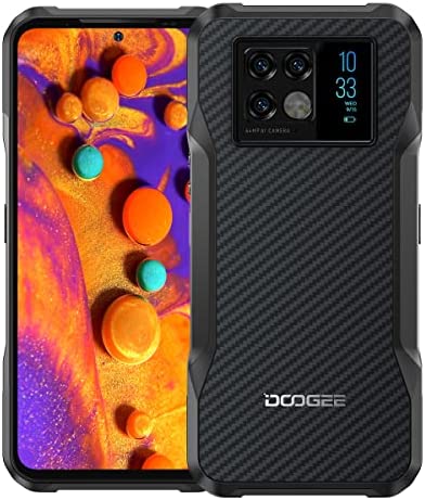 DOOGEE V20 5G Smartphones (2022), Téléphone Portable Débloqués 8GB + 256GB, 64MP + 16MP, Batterie 6000mAh, 6,43 2K AMOLED, Android 11 IP68, 15W sans Fil NFC, Charge Rapide 33W Noir Fiche Technique et Prix au Maroc