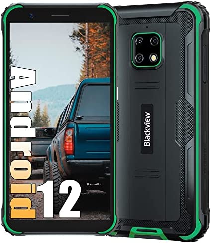 Blackview BV4900 Pro Smartphone Portable Incassable, Android 12 Téléphone Débloqué 4G, 7Go+64Go, Batterie 5580mAh, Octa-Core, 13MP+5MP, 5.7" Smartphone Etanche, Dual SIM/GPS/NFC/Face ID/FM/OTG, Vert Fiche Technique et Prix au Maroc