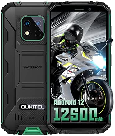 OUKITEL WP18 Pro Téléphone Incassable Android 12 Téléphone Portable Incassable(Écran 5.93''HD+, 12500mAh, Caméra 13MP, 4GO+64GO/SD-1TO) Smartphone Débloqué, Dual SIM 4G/5G Wi-FI/Face ID/GPS Fiche Technique et Prix au Maroc
