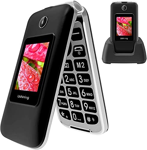 3G Téléphone Portable Senior Clapet Débloqué avec Grandes Touches,Basique Telephone Mobile pour Personne Agée，Big Volume Bouton SOS Siège de Charge(Noir) Fiche Technique et Prix au Maroc