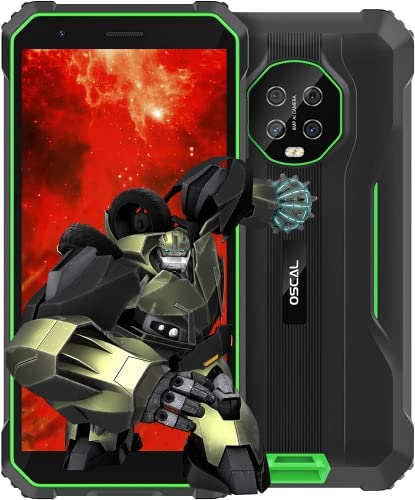 OSCAL Smartphone Incassable : Telephone Portable Incassable S60 Smartphone Antichoc Étanche 4G Android 11 Écran 5.7" HD+, 3Go+16Go-SD 128Go, 4980mAh, Quatre Caméras Fiche Technique et Prix au Maroc