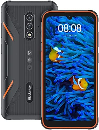Blackview Android 12 Téléphone Portable Incassable, BV5200 Écran 6.1''HD+,7Go+32Go/SD-1To, Panoramic Caméra 13MP+5MP, 5180mAh, Dual SIM 4G+5G WiFi Smartphone Incassable, Face ID/NFC/GPS/2Ans Garantie Fiche Technique et Prix au Maroc