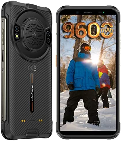 Ulefone Power Armor 16 Pro Smartphone 4G 2022, Android 12 Téléphones Incassable, 9600mAh Batterie 122dB Dual Haut-Parleur 4 Go+64Go/SD-128Go, 16MP Caméra IP69 NFC/OTG/GPS Dual SIM Telephone Portable Fiche Technique et Prix au Maroc
