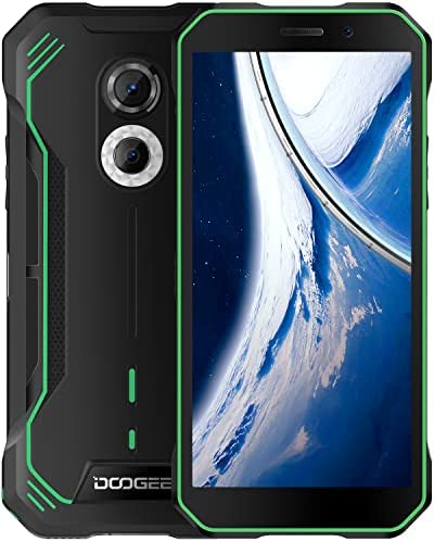 DOOGEE S51 Téléphone Portable Incassable, Octa Core 4Go+64Go(TF512Go), Android 12, Batterie 5180mAh, Écran 6.0" HD+,NFC Supporte, 12 MP Double Caméra Arrière Smartphone Antichoc Étanche - Vert Fiche Technique et Prix au Maroc