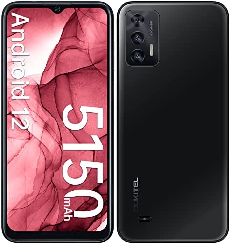 OUKITEL C31 Téléphone Portable Pas Cher, Écran 6.52'' HD+ Smartphone Débloqué, Batterie 5150mAh, Triple Caméra 13MP, 3GO RAM(SD256GO), Android 12 Smartphone, Dual SIM 4G Telephone, Face ID/GPS - Noir Fiche Technique et Prix au Maroc