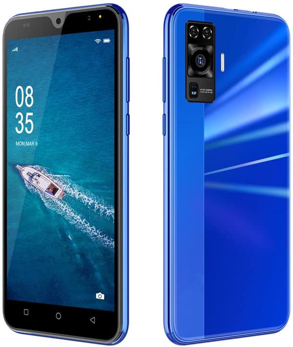 AODOEU 4G Telephone Portable débloqué, 16Go ROM,3Go RAM, Android, 5.5 Pouces Smartphone Pas Cher, Double SIM+Double caméra, 3600mAh Téléphone Portable Pas Cher sans Forfait WiFi/GPS/Bluetooth (Bleu) Fiche Technique et Prix au Maroc