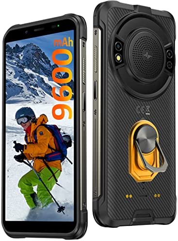 Téléphone Incassable Ulefone Power Armor 16 Pro, Batterie 9600 mAh, Android 12, Smartphone Incassable 4G (4Go+64Go/SD 128Go) 5,93" HD+, IP68 Telephone Portable Antichoc, 16MP Dual SIM NFC/Face ID-Noir Fiche Technique et Prix au Maroc