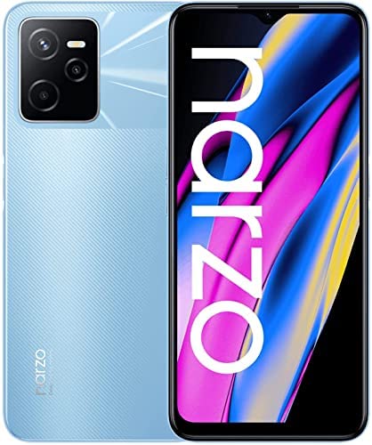 realme Narzo 50A Prime-4+64GB Smartphone Écran sans Bordures FHD+ de 16,7 cm (6,6’’), Triple Appareil Photo I.A. 50 MP, Batterie puissante de 5 000 mAh, Flash Blue, n'inclut Plus d'adapteur Fiche Technique et Prix au Maroc