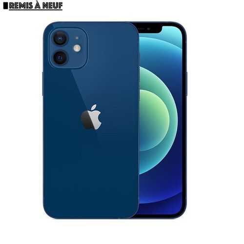 Apple iPhone 12 - 64GB + 4Gb - 6,1" - Bleu - 5G Magsafe - A14 Bionic - Remis à neuf
 Fiche Technique et Prix au Maroc