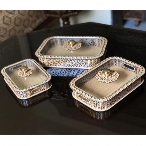 Boite Gâteaux en bois naturel et verre très tendance
 Fiche Technique et Prix au Maroc